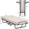 75 x 31.5 Inch Extra Guest Folding Bed with Memory Foam Mattress, Comfortable Sleeper for Adults