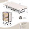 Premium Rollaway Folding Bed With Memory Foam Mattress Made In Italy Portable Guest Bed With Wheels 7