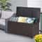 AllWeather Outdoor Wicker Storage Box With Zippered Liner PE Rattan Deck Bin For Garden Poolside P 1