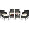 Outdoor Patio Wicker Conversation Set Rattan Sofa Furniture With Ottomans  Coffee Tables Cushions F 7