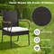 Outdoor Dining Set,Weather Resistant PE Rattan Chairs & Spacious Table with 2 Umbrella Hole Perfect for Gardens & Patios
