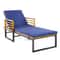 Adjustable Cushioned Patio Chaise Lounge Chair With 4Level Backrest HeavyDuty Comfortable 5