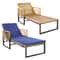 Adjustable Cushioned Patio Chaise Lounge Chair With 4Level Backrest HeavyDuty Comfortable 6