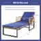 Adjustable Cushioned Patio Chaise Lounge Chair With 4Level Backrest HeavyDuty Comfortable 4