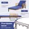 Adjustable Cushioned Patio Chaise Lounge Chair With 4Level Backrest HeavyDuty Comfortable 3