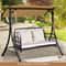 880LBS Wicker Hanging Porch Swing With Cushions HandWoven PE Rattan Outdoor Swing Chair 1