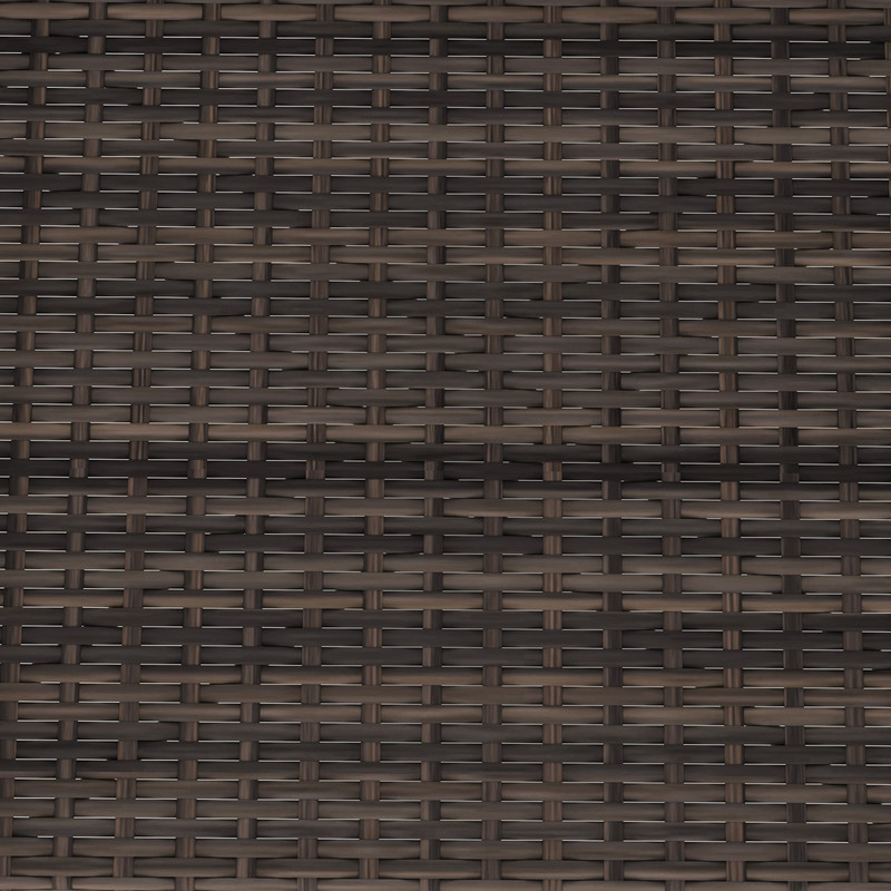 4-Piece Hand-Woven Rustproof Metal Frame Outdoor Wicker Conversation Bistro Set with Cushions & Glass Table