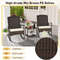 3-Piece Patio Rocking Set – Wicker Rocking Chairs with 2-Tier Coffee Table for Outdoor Relaxation