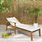 Adjustable Outdoor Chaise Lounge Chair Rattan Patio Recliners With Armrests  Soft Cushion Solid Aca 2