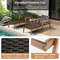 Adjustable Outdoor Chaise Lounge Chair Rattan Patio Recliners With Armrests  Soft Cushion Solid Aca 5