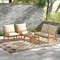 Premium Outdoor Acacia Wood Conversation Set With Cushions Coffee Table Elegant Patio Furniture Fo 1