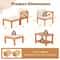 Outdoor Acacia Wood Patio Lounge Chair Set With Cushions Ottomans Versatile Garden Seating With St 6