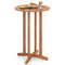39 Inch Outdoor Acacia Wood Bar Table with Slatted Table Top – Durable & Stylish Patio Furniture
