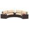 Outdoor Patio Furniture Set With Cushioned Loveseats Side Tables AllWeather PE Rattan Sectional Fo 7