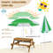 Kids Water  Sand Table 3in1 Outdoor Picnic Set With Removable Umbrella  Boxes 5