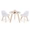 Modern Kids Activity Play Table 2 Chairs Set With Beech Wood Legs Comfortable Cushions 5