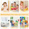 Wooden Childrens Table  Chair Set 5Piece Playroom Furniture For Creative Activities  Learning 2