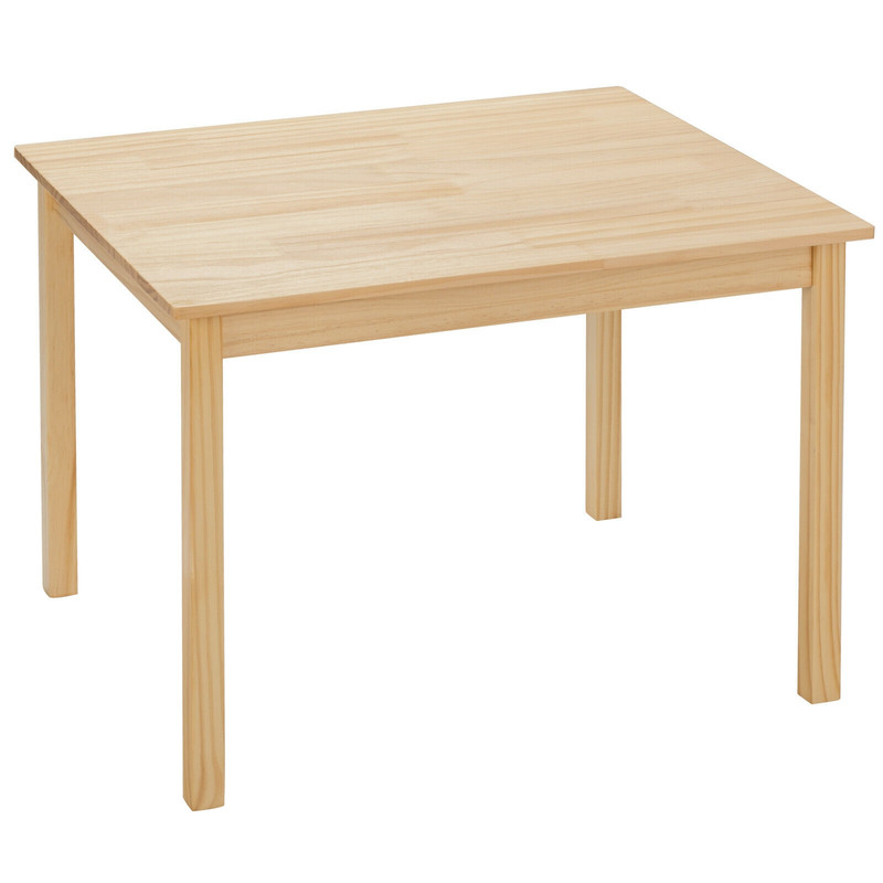 Wooden Childrens Table  Chair Set 5Piece Playroom Furniture For Creative Activities  Learning 7