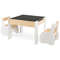 Kids Wooden Activity Table  Chairs Set 4in1 Storage Play Desk With Detachable Blackboard For Toddle 6