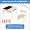 Kids Wooden Activity Table  Chairs Set 4in1 Storage Play Desk With Detachable Blackboard For Toddle 4