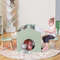 Kids Wooden Table & Chair Set (3-Piece), Chalkboard Top, Sturdy MDF Construction, Perfect for Crafts & Learning