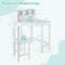 Kids Wooden Corner Desk And Chair Set With Hutch  Storage SpaceSaving Study Table 5