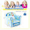 Toddlers Sofa Chair with Velvet Fabric Cover & High-Density Sponge Filling, Comfortable Kids Chair