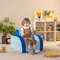 3 In 1 Convertible Flip Open Kids Sofa Lounge Play  Nap Bed For Toddlers 2