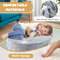 2-in-1 Convertible Glow in the Dark Kids Sofa with Removable Washable Cover