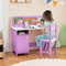 Multifunctional Kids Table And Chair Set With Bookshelf And Cabinet Ergonomic Study Table For Child 2