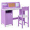 Multifunctional Kids Table And Chair Set With Bookshelf And Cabinet Ergonomic Study Table For Child 0