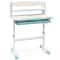 Ergonomic Height Adjustable Kids Study Desk With Tilt Desktop Storage Shelves Drawer Childrens Lea 0