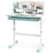 Ergonomic Height Adjustable Kids Study Desk With Tilt Desktop Storage Shelves Drawer Childrens Lea 7