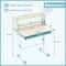 Ergonomic Height Adjustable Kids Study Desk With Tilt Desktop Storage Shelves Drawer Childrens Lea 6