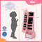 Adjustable Tilt Kids Jewelry Armoire Cabinet With Storage FullLength Mirror Ring Slots Necklace Hoo 6