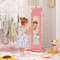 FreeStanding Full Length Mirror Kids Jewelry Armoire Cabinet With Rotating Base Storage Racks Full 2