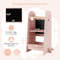 Adjustable Kids Kitchen Tower With Chalkboard And Safety Rail Wooden Montessori Standing Step Stool 5