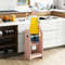 Adjustable Kids Kitchen Tower With Chalkboard And Safety Rail Wooden Montessori Standing Step Stool 3