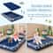 Inflatable Toddler Travel Bed With Electric Pump Raised Bed Rails Portable Safe 2in1 Play Space 2