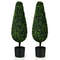 UVResistant Artificial Topiary Trees 2 Pack 3 Feet Indoor  Outdoor Tower Decor 6
