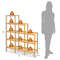 Sturdy Bamboo Shelf Organizer Multifunctional Display Rack With 9 Lattices For Stylish Storage 4