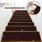15Piece 30 X 8 SlipResistant Soft Stair Treads Carpet NonSlip Step Mats For Wooden  Hardwood Stairs 5