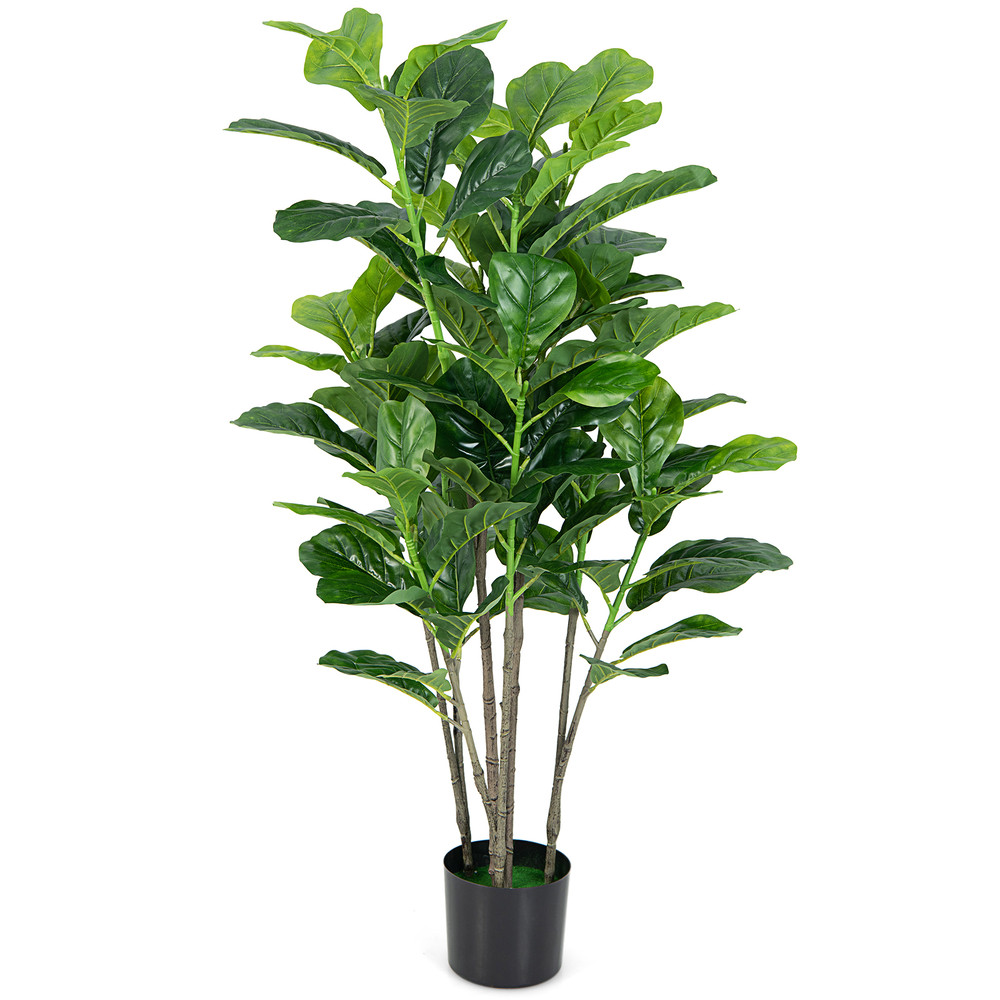 Artificial Fiddle Leaf Fig Tree 2Pack 51 Inch Perfect For Indoor  Outdoor Use 7