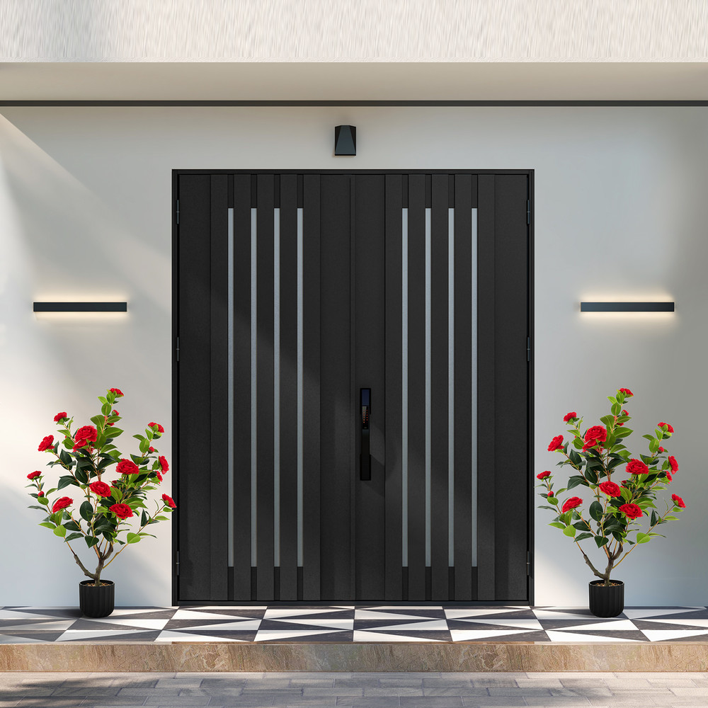 38 Inch Artificial Camellia Tree Faux Flower Plant In Cement Pot With Realistic Silk Flowers Pebbl 2