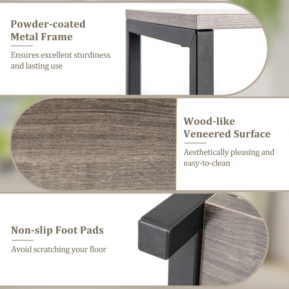 3 Tier Tall Metal Plant Stand Corner Plant Holder with Anti Tipping Device Sturdy & Space Saving Display Shelf