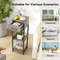 3 Tier Tall Plant Stand with Drawer & Anti-Tipping Devices Sturdy Metal Display Shelf for Indoor Plants