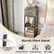 3 Tier Tall Plant Stand with Drawer & Anti-Tipping Devices Sturdy Metal Display Shelf for Indoor Plants