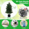 Artificial Cedar Topiary Tree in Plastic Nursery Pot, Perfect for Porch & Office Decor