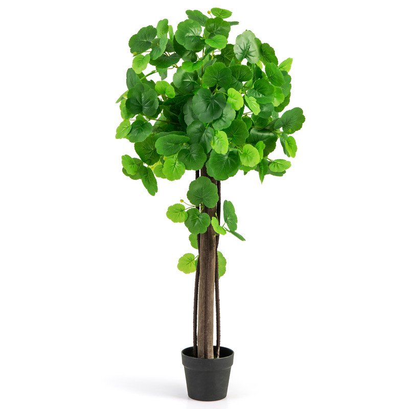 44 Inch Artificial Crabapple Tree With Adjustable Branches Lifelike Home  Office Decor 3