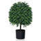 Artificial Boxwood Topiary Ball Tree Faux Bushes Ball Plants With UV Rated Leaves For Indoor Outdo 3
